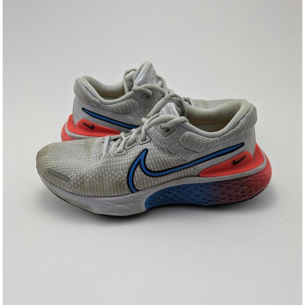 Womens Nike ZoomX Invincible Flyknit 2 Grey Blue Running Shoes DV2177-001 Size 8